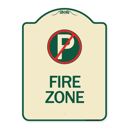 SIGNMISSION No Parking Symbol Heavy-Gauge Aluminum Architectural Sign, 24" x 18", TG-1824-24653 A-DES-TG-1824-24653